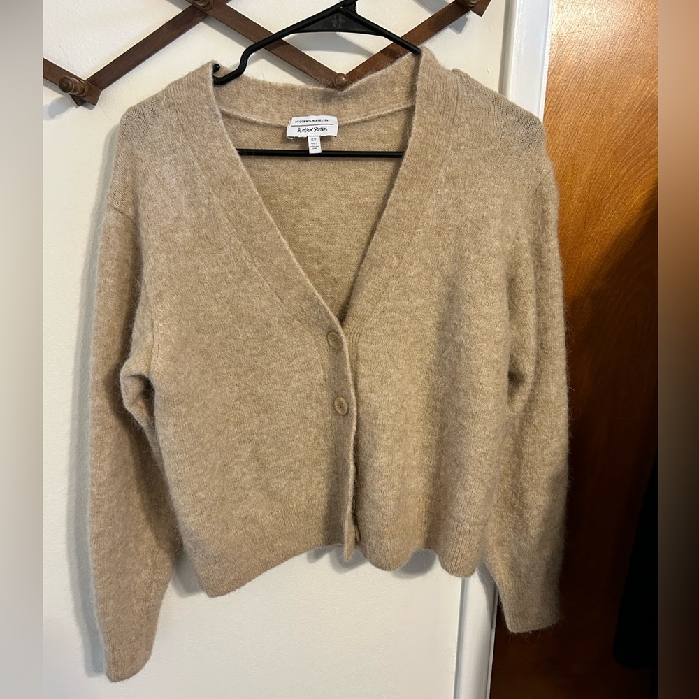 & other stories wool blend cardigan